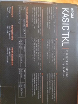 (PRECIO NEGOCIABLE)Teclado Mecánico Krom KASIC TKL