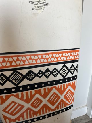 Tabla de surf blanca de fibra