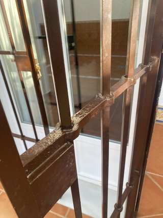 Puerta cancelin de hierro