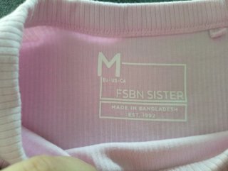 Camiseta rosa manga corta