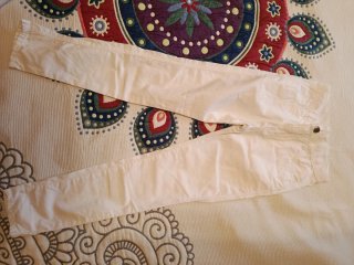 3 Pantalones Beige Talla 10