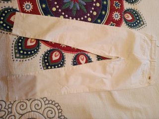 3 Pantalones Beige Talla 10