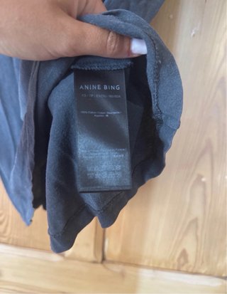 Camiseta Anine Bing gris con serpiente