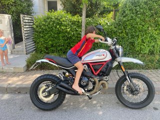 Ducati Scrambler Desert Sled Roja/Blanca