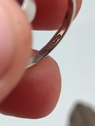 Anillo Plata 925 Granate Morado Ovalado