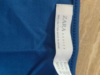 Camiseta básica tirantes azul talla S