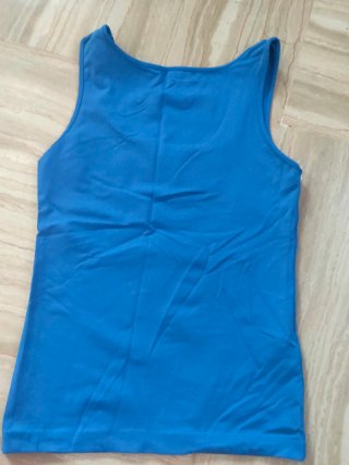 Camiseta básica tirantes azul talla S