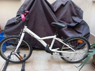 Bicicleta Btwin 20 blanca