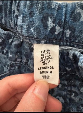 Jeggins estampados niña talla 5/6 años (116 cm)