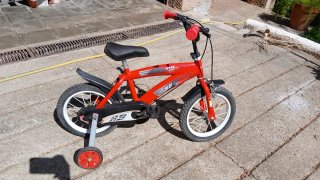 Bicicleta infantil roja 14 pulgadas