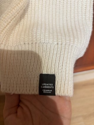 Jersey cuello alto Pull&Bear blanco
