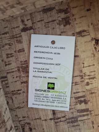 Caja Libro Decorativa con imán
