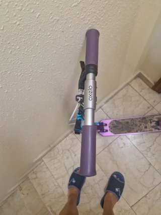 Patinete Oxelo Doble Freno Morado y plegable