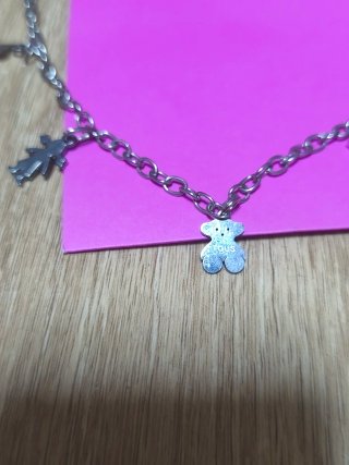 Collar Tous Plata con Charm Corazón, oso, muñeca..