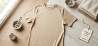 Camiseta Hombre Beige