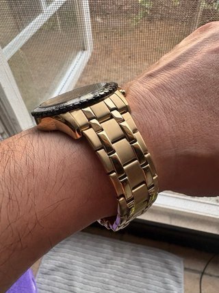 Reloj Pulsar Chronograph 100M Oro y Negro