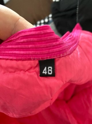 Falda midi fucsia brillante vintage T48