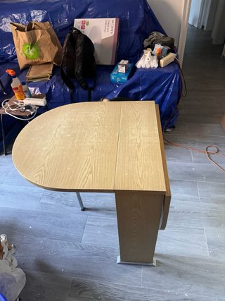 Mesa de comedor extensible madera y metal
