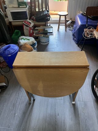 Mesa de comedor extensible madera y metal