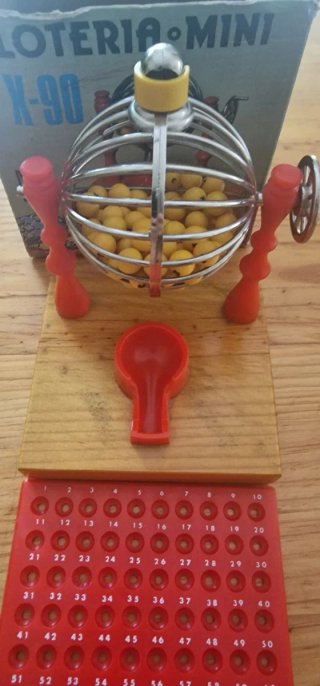 Lotería Mini X-90 Años 70