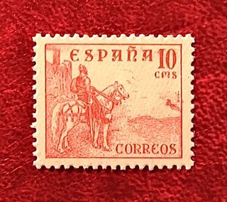 Bonito conjunto sellos Post Guerra Civil El Cid