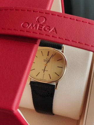 Omega De Ville Chapado Oro Reloj
