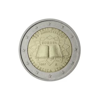 Moneda 2 euros Italia 2007 Tratado SC