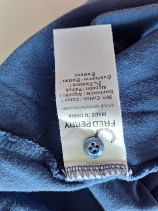 Polo Fred Perry Mujer Azul
