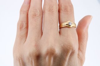 Anillo Oro 18k Solitario Quickgold