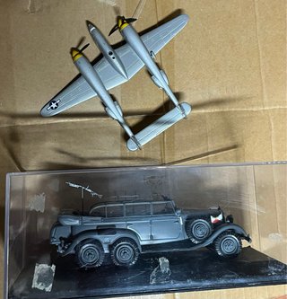 Lote maquetas aviones, coche y helicóptero