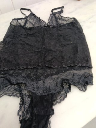 Body lencero negro encaje