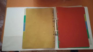 Lote de dos carpetas con separadores