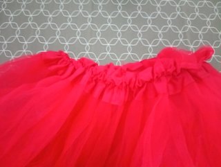 Falda tul  roja talla única