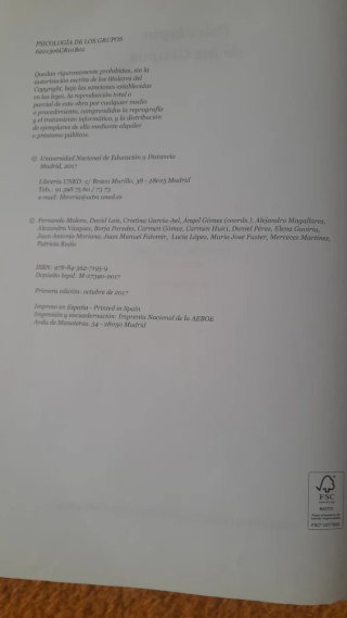 Psicología de los grupos. UNED