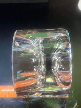Cenicero cristal de plomo tallado