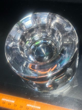 Cenicero cristal de plomo tallado