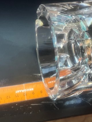 Cenicero cristal de plomo tallado
