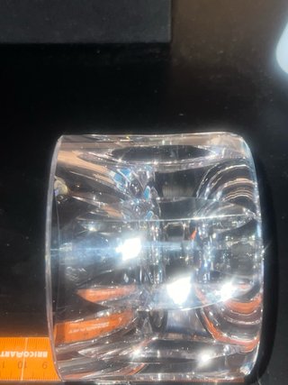 Cenicero cristal de plomo tallado
