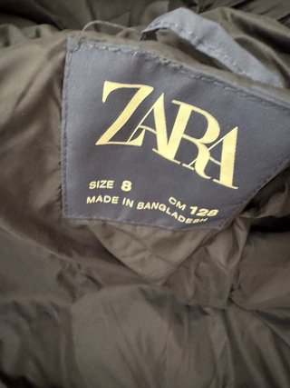Abrigo cazadora acolchado niño azul Talla 8