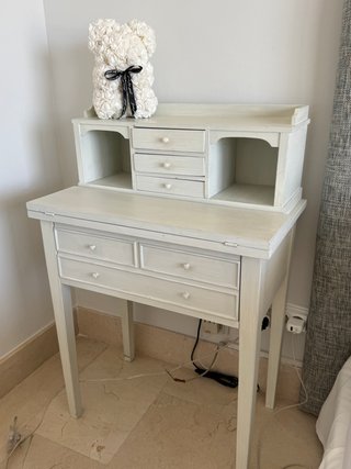 Pareja de Escritorio Secreter Vintage Blanco