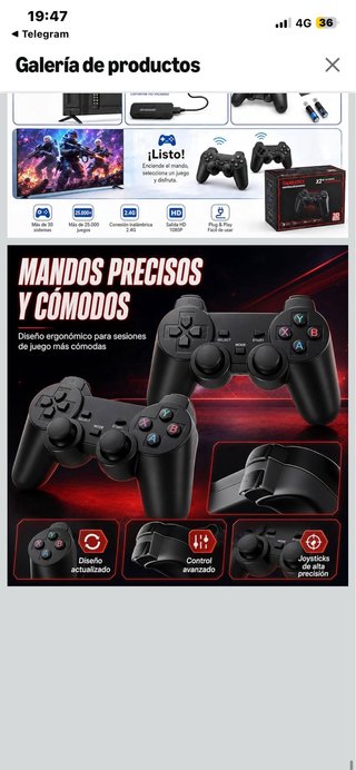 Consola GameStick X2 Plus Negra