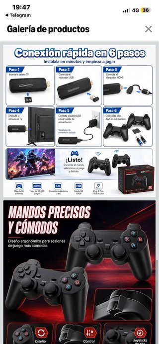 Consola GameStick X2 Plus Negra