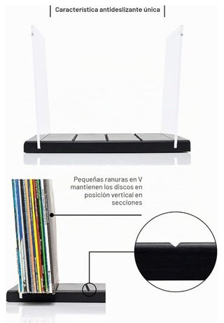 Soporte organizador para discos vinilo