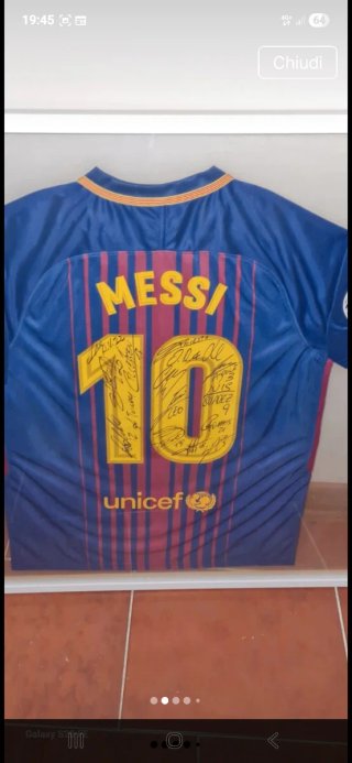 Maglia FC Barcellona Messi autografata