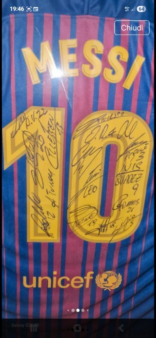 Maglia FC Barcellona Messi autografata