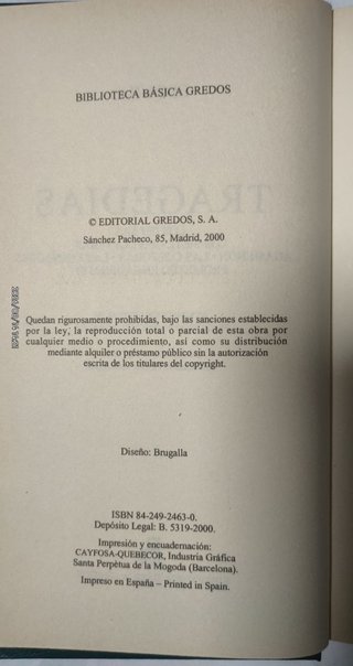 Tragedias los persas, los siete contra Tebas, A...