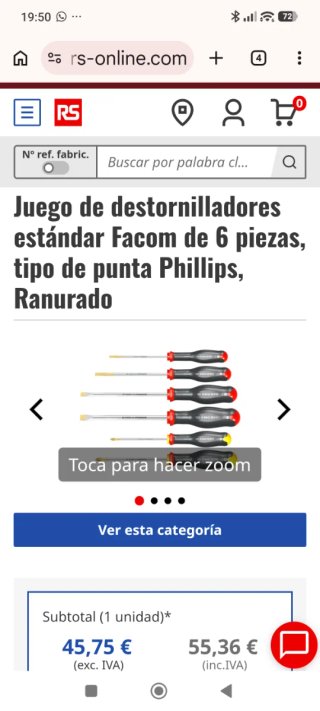 Juego 6 Destornilladores Facom Protwist