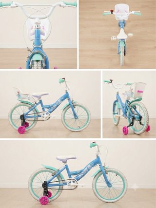 Bicicleta Niña Frozen Azul