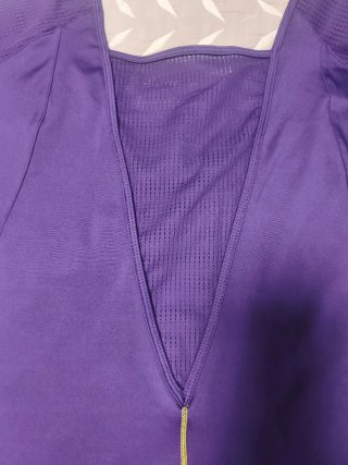 Camiseta deportiva mujer DOMYOS morada Talla S
