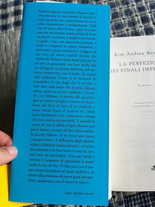 Libro “La perfezione dei finali imperfetti”